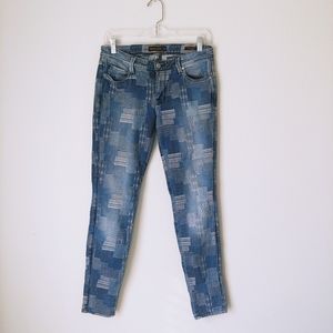 Genetic Denim | The Shya Patchwork Skinny Lowrise Jeans